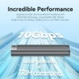 Vention Carcasa Externa para SSD M.2 NVMe KPKH0 Gris USB-C